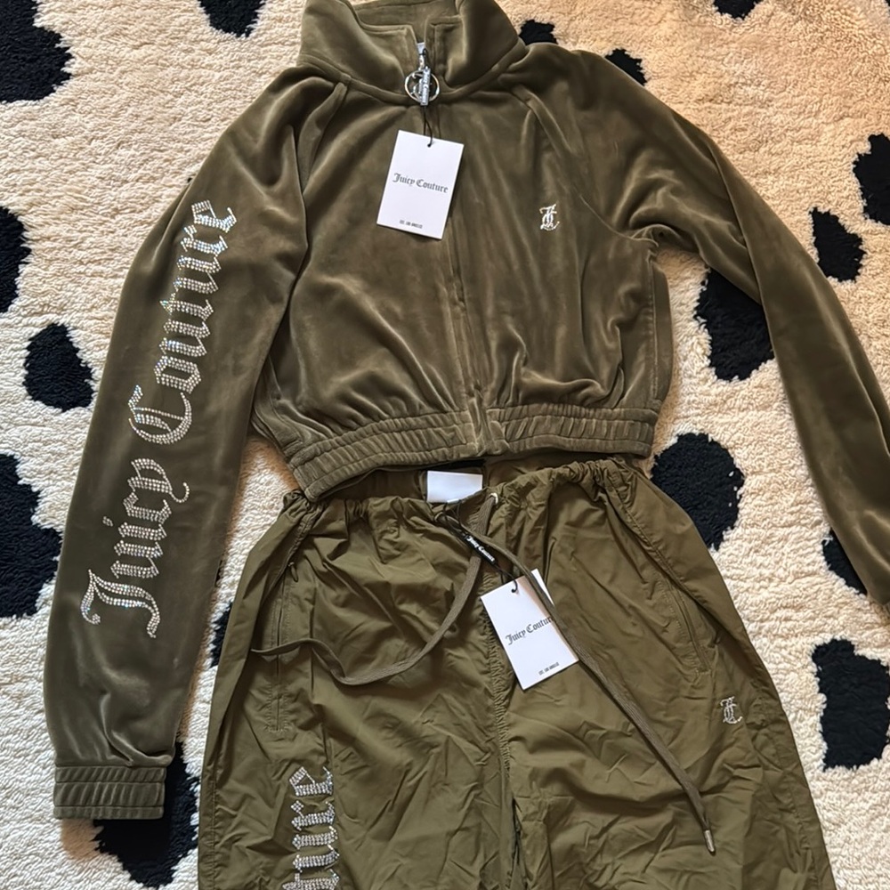 Juicy Couture Olive Tracksuit Set